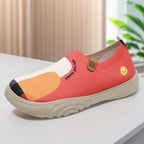 Women Painted Loafers Anti Slip Floral Art Sneakers Breathable Fashion Travel Shoes Casual Walking Shoes for Outdoor Travel