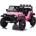 12V Kids Ride On Truck Car w/Parent Remote Control, 3 Speeds, Emergency Braking, LED Lights, Music & Horn Kids Electric Vehicles