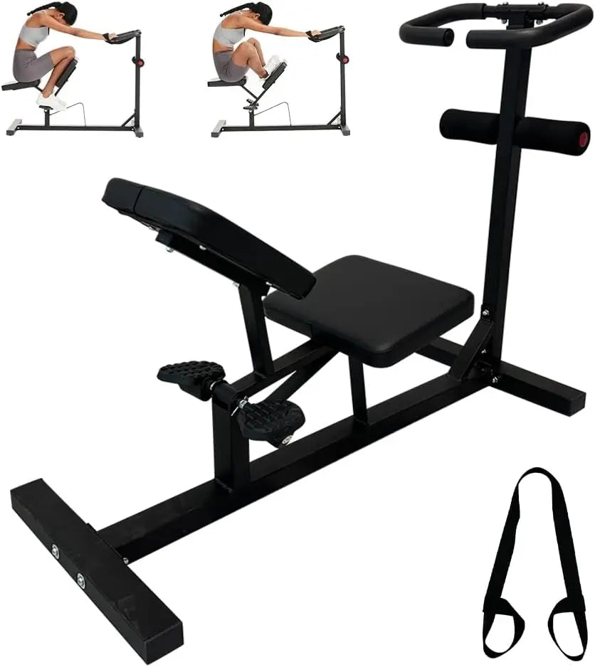 Home Gym Full Body Stretch Machine, PVC and Metal, Blue, Lumbar and Leg Stretch, Posture Correction