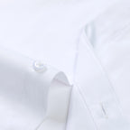 Men's Formal French Cuffs Dress Shirts Hidden Button Front Long Sleeve Tuxedo Shirt Random Metal Cufflinks