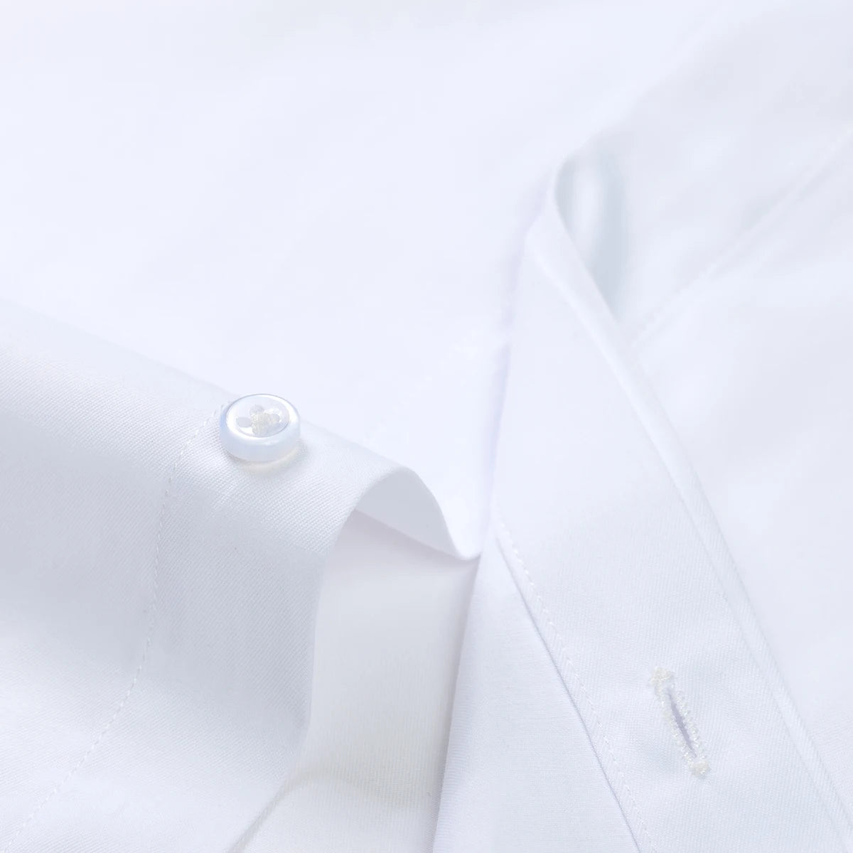 Men's Formal French Cuffs Dress Shirts Hidden Button Front Long Sleeve Tuxedo Shirt Random Metal Cufflinks