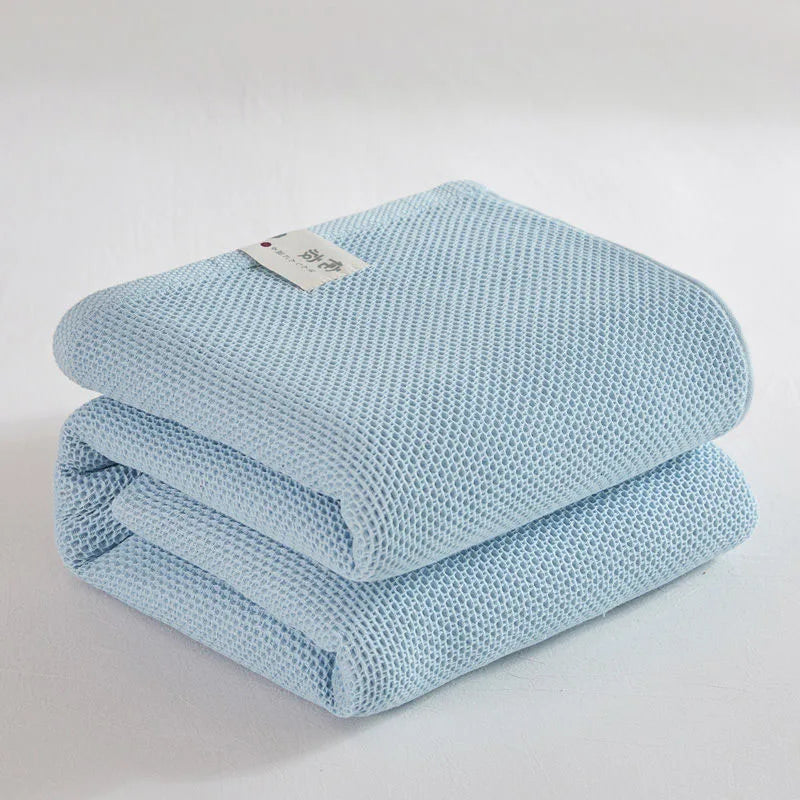 Solid Cotton Blanket for Bed Waffle Plaid Bedspread for Single Queen King Bed Sofa Blankets Throw Sofa Cover Sheet Summer Quilt