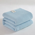 Solid Cotton Blanket for Bed Waffle Plaid Bedspread for Single Queen King Bed Sofa Blankets Throw Sofa Cover Sheet Summer Quilt