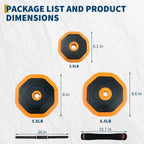 44/66/88 LBS 4-In-1 Adjustable Home Gym Set - Dumbbell, Kettlebell, Barbell, Strength Training for Full Body Workout