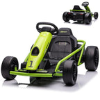 24V Electric Ride-On Go Kart for Kids – Dual 300W Motors, 8MPH High-Speed Drifting, Slow Start, Music & Horn, Max Load 175lbs, Outdoor Four-Wheel Racing Toy, Gift for Ages 8-12