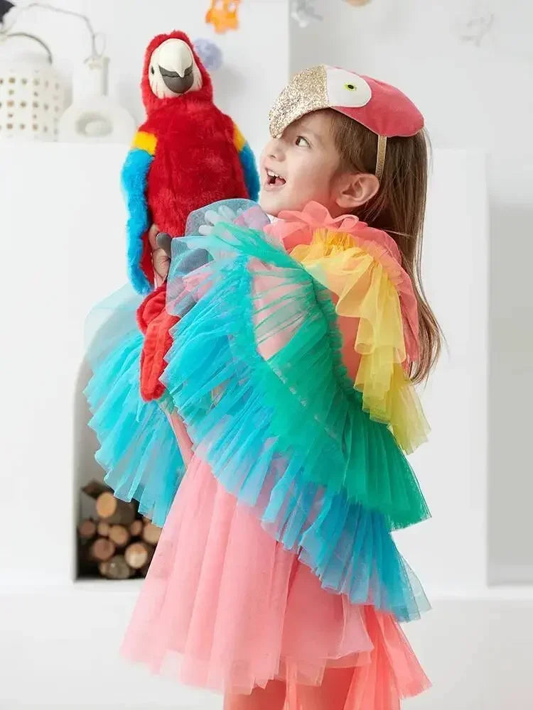 Halloween Children's Costume Cosplay Animal Parrot Performance Costume Kid Cloak Kindergarten Prom Animal Clothing
