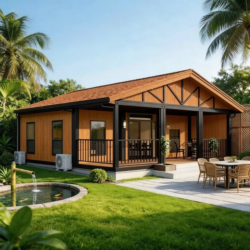 20ft 40ft Prefab Mobile House Luxury Tiny Home Expandable Container Houses 2 3 Bedroom Wooden Prefabricated House Garden Rooms