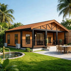 20ft 40ft Prefab Mobile House Luxury Tiny Home Expandable Container Houses 2 3 Bedroom Wooden Prefabricated House Garden Rooms