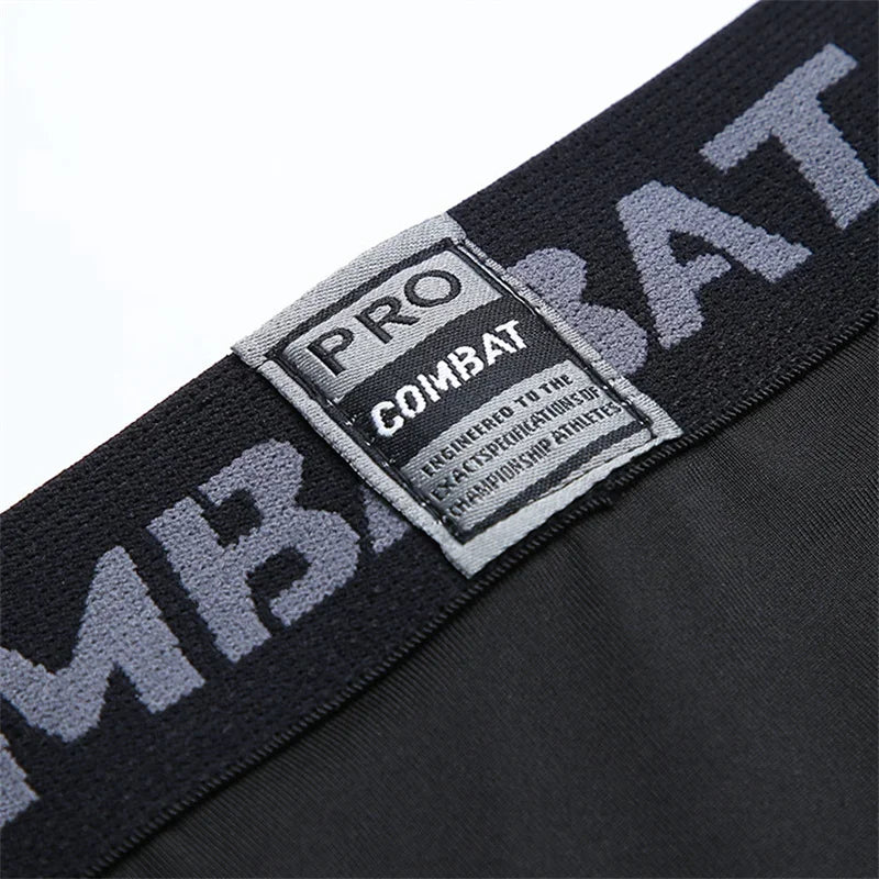 Sports Cropped Pants Running Gym Compression Elastic Waist Polyester Tight Slim All Season Men Capri Leggings