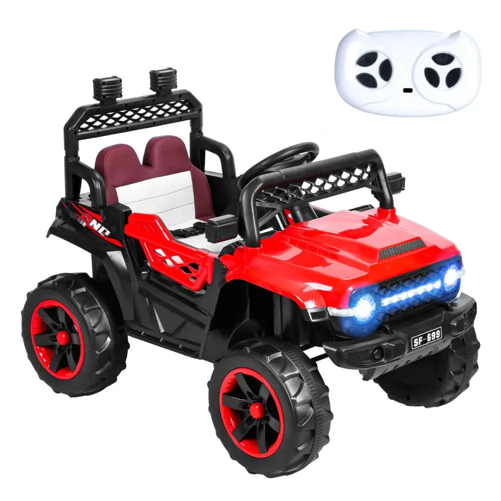 12V Kids Ride On Car, Electric 4WD 2-Seats Side by Side Ride On Toys Car, ATV Play Car, Off-Road Car Ride On Vehicle