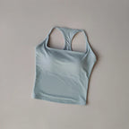 Sports and Fitness Vest with Chest Pad Summer Shockproof Beauty Back Nude Feeling Suit Pilates Training Yoga Top Yoga Clothing