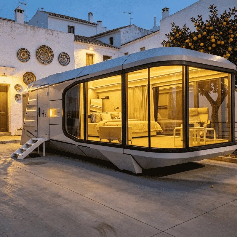 Mobile Expandable Container House 20ft Foldable Prefab Tiny Home Portable Modular Office Quick Assembly