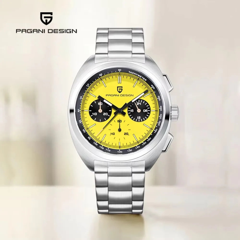 2026 New PAGANI DESIGN Panda Men's Watches Quartz Wristwatches Chronograph Luxury Watch For Men AR Sapphire Luminous Waterproof