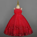 14T Kid Lotus Bud Solid Color No-Sleeve Lace Flower Skirt Organza Piano Costumes Evening Full Dress