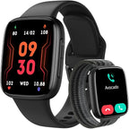 Bluetooth Smartwatch with 1.85" AMOLED Display, Call Features, Fitness Tracking, and Water Resistance for Men and Women