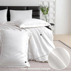 Simple&Opulence 100% Eucalyptus Lyocell Tencel Duvet Cover Set Cooling Breathable Soft Silky