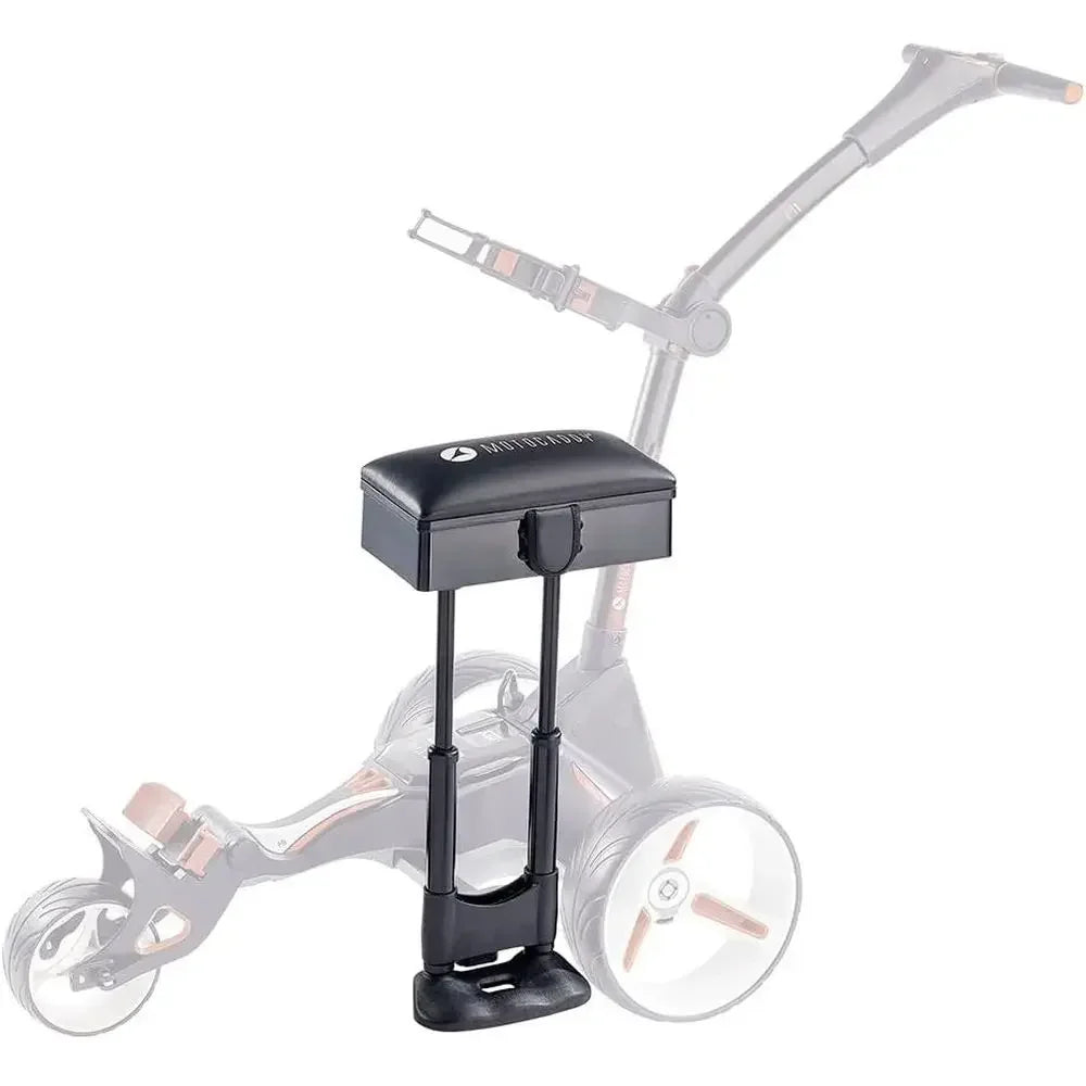 Deluxe Electric Golf Push Cart with Padded Seat Attachment, Easy Installation, Black