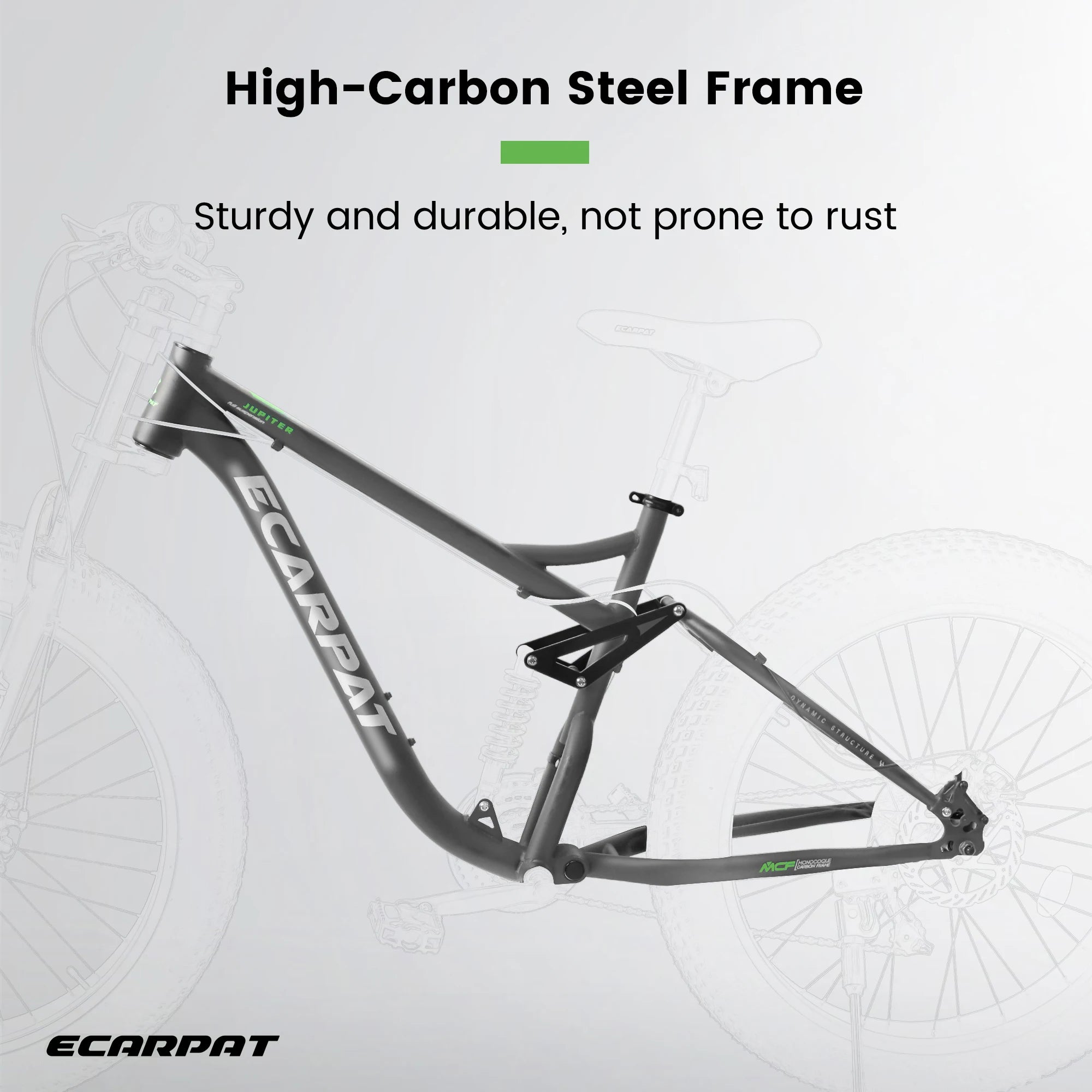 Fat Tire Mountain Bike 26 Inch, 21 Speed Dual Full Suspension, 4.0" Wide Non-Slip Big Fat Tire, Men Women Bicycles