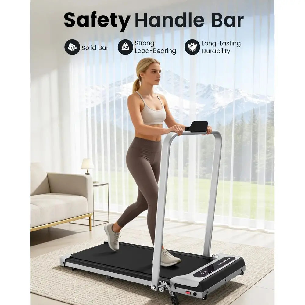 Portable Desk Treadmill: Compact Exercise Machine with Remote and LED Display for Home Office Use