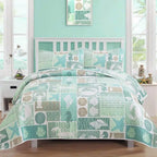 3 Pieces  Yellow Flower Quilt Set Twin Full Queen King Size, Paisley Patchwork Plaid Bedspread Bedding Sets  Coverlet Set.