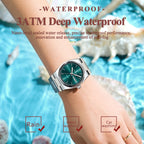 POEDAGAR Top Fashion Women Watch Waterproof Luminous Date Week Luxury Ladies Clock Quartz Stainless Steel Casual Woman's Watches