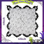 1 piece of Halloween spider web bat cape for adults and children, European style, black festive costume, knitted clothing