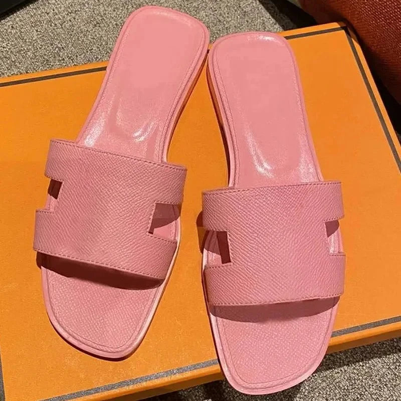 2026 New Designer Footwear, Luxury Women's Outdoor Beach Slides & Sandals, Comfortable Arch Support Flat Shoes for Women