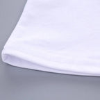 2026 Women Korean Japanese Style White with Black Drip Heart Print Harajuku Short Sleeve Casual Clothing Aesthetic Clothes