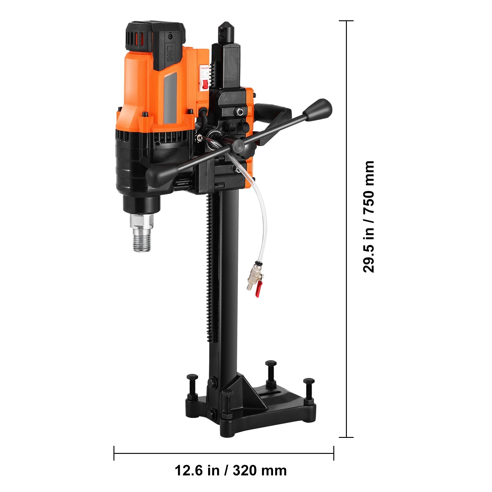 SucceBuy 3000W/3200W Core Drill Machine Drilling Diameter Diamond Stand Core Drill Rig Rugged Concrete Core Drill Wet Dry Use