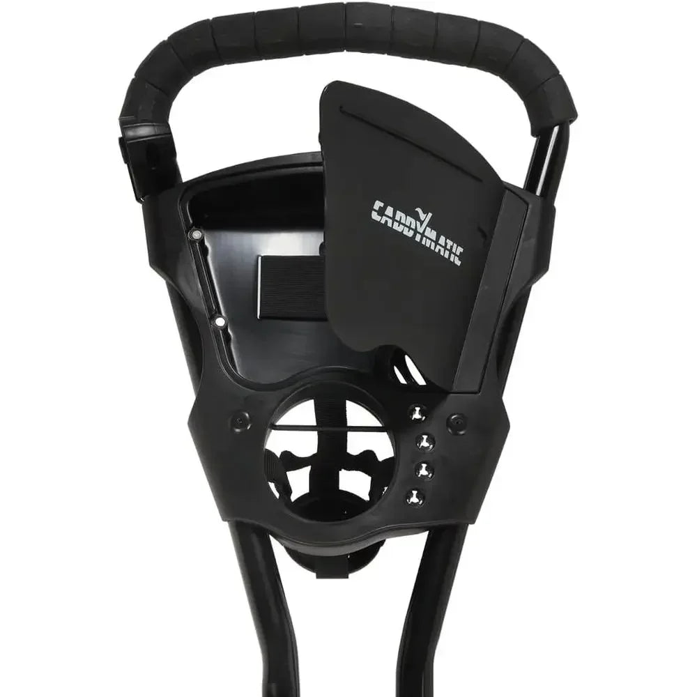 Lightweight One-k Folding Golf Cart in Black and Red