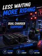 Gleeride A7 MAX 13" Off-road Electric Scooter 2*5000W Motors 72V 50Ah Battery(New Update)