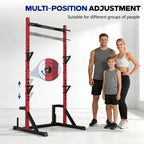 KERDOM Multifunction Power Rack with Pull up Bar, Heavy Capacity 360kg, Height Adjustable Squat Stand Rack for Home Gym Equipment, Power Tower Pull Up Dip Station Training Fitness Equipment for Home Outdoor Muscles Trainer, B