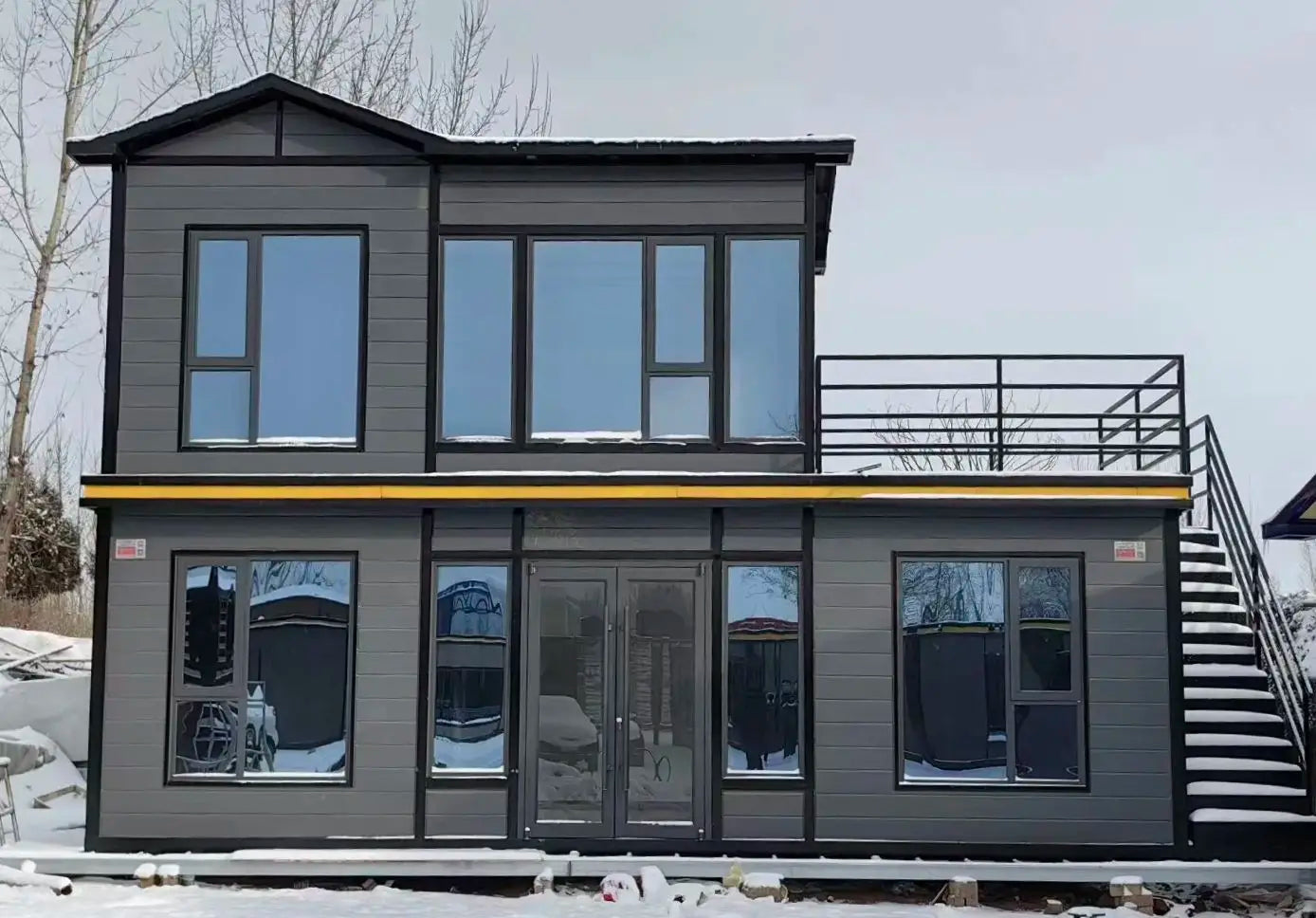 Flat Pack Modular Container Tiny House 20ft Foldable Prefab Portable Mobile Office Living