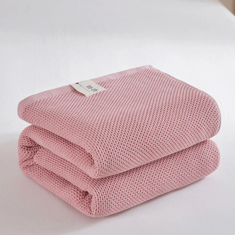 Solid Cotton Blanket for Bed Waffle Plaid Bedspread for Single Queen King Bed Sofa Blankets Throw Sofa Cover Sheet Summer Quilt