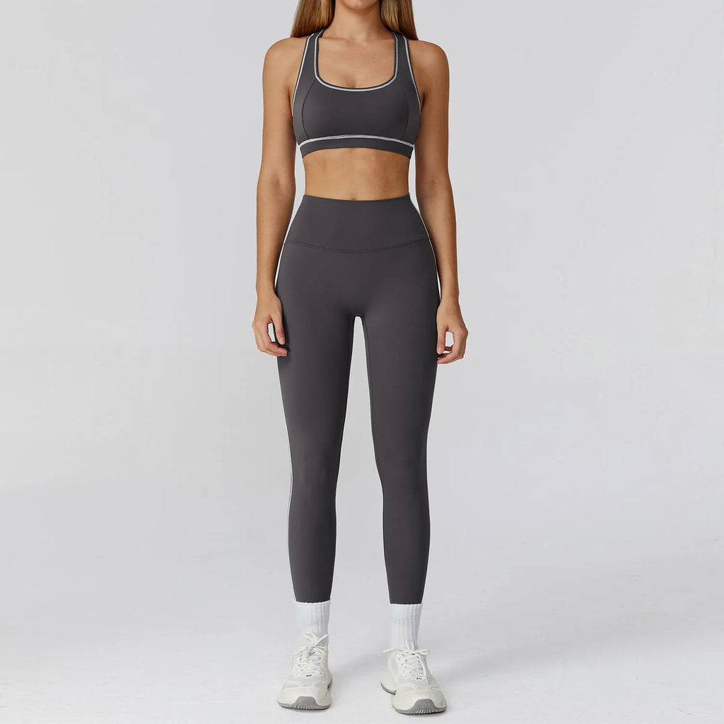 Yoga Clothes Set 2/3PCS Sportswear Gym Outfits Women Sports Set High Waist Leggings Fitness Suit Running Bra Workout Tracksuit