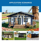 Flat Pack Modular Container Tiny House 20ft Foldable Prefab Portable Mobile Office Living