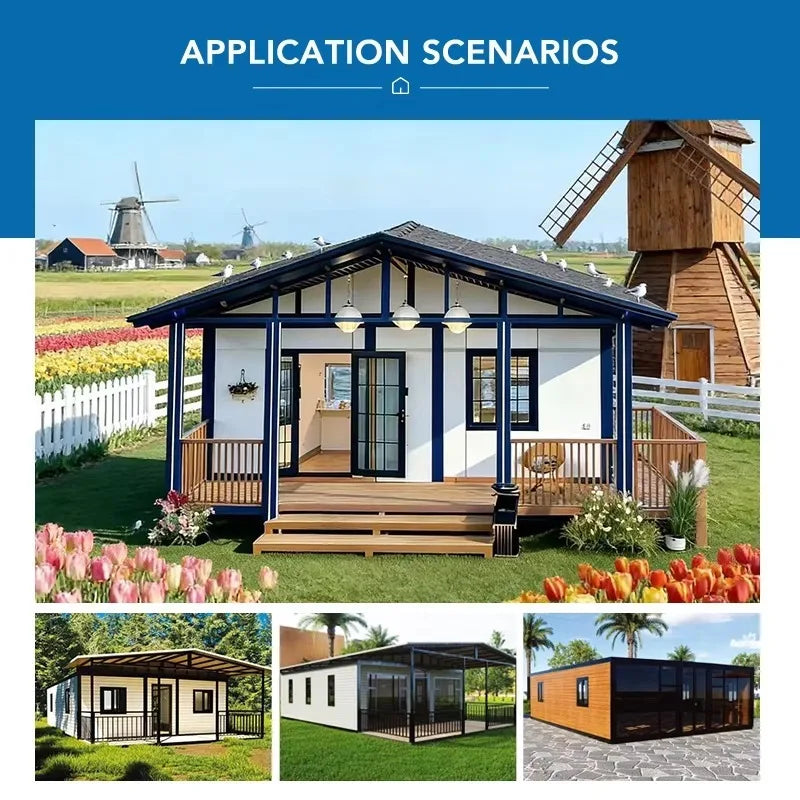 Flat Pack Modular Container Tiny House 20ft Foldable Prefab Portable Mobile Office Living