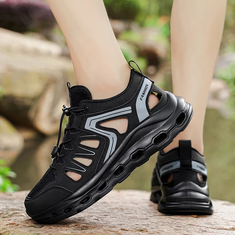 Men's Hiking Shoes Waterproof All-Terrain Outdoor Sneakers Non-Slip for Trekking Camping Tactical Training Outdoor Cycling