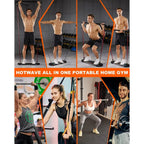 HOTWAVE Push Up Board, Portable PushUp Board, Foldable 20 in 1 Push Up Bar | Multifunctional Pushup Handles for Floor, Professional Strength Training Equipment For Men and Women at Home Gym