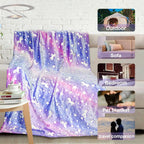 Unicorn Glow in The Dark Blanket, Unicorn Blanket for Girls/Kids, Unicorns Gifts for Girls Age 3-12, Toddler Blanket for Kids, S
