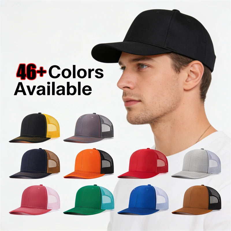 Hot Sale Baseball Cap for Men Women Spring Summer Solid Color High Quality Mesh CapHat Casual Outdoor Breathable Trucker Dad Hat