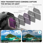 STARTRC ND & CPL Filters Set for DJI Air 3S Accessories, 4 Filters Pack-(ND/16/64/256/CPL)