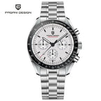 PAGANI DESIGN 2026 New Moon Watch Retro Luxury Quartz Watches For Men Stainless steel Luminous waterproof Sport Chronograph Man