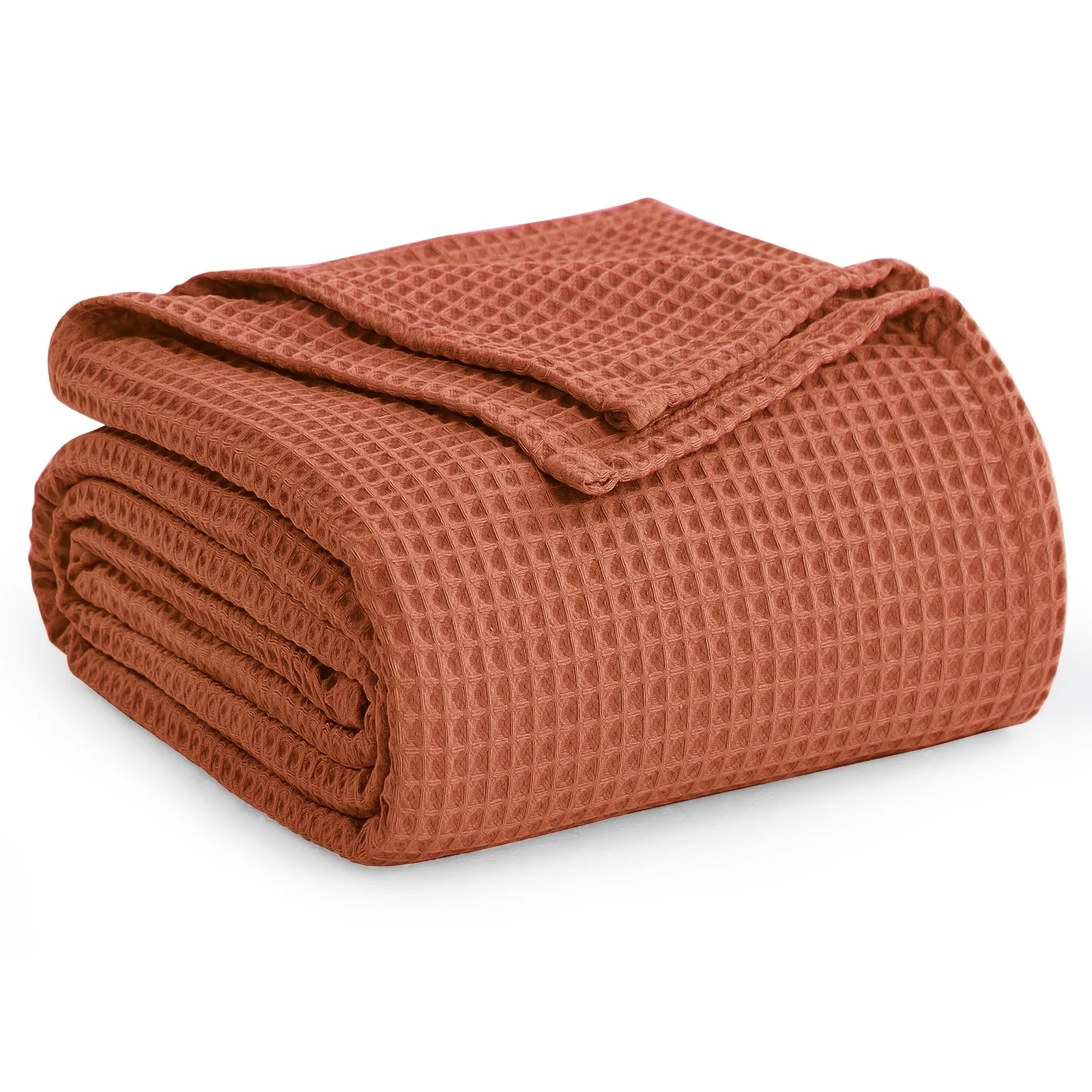 1pc Lightweight Waffle Weave Cooling Blanket for Hot Sleepers, Breathable Summer Blanket Full/Queen Size, Cozy Woven Textured Blanket for Couch Bed Sofa Home Decor
