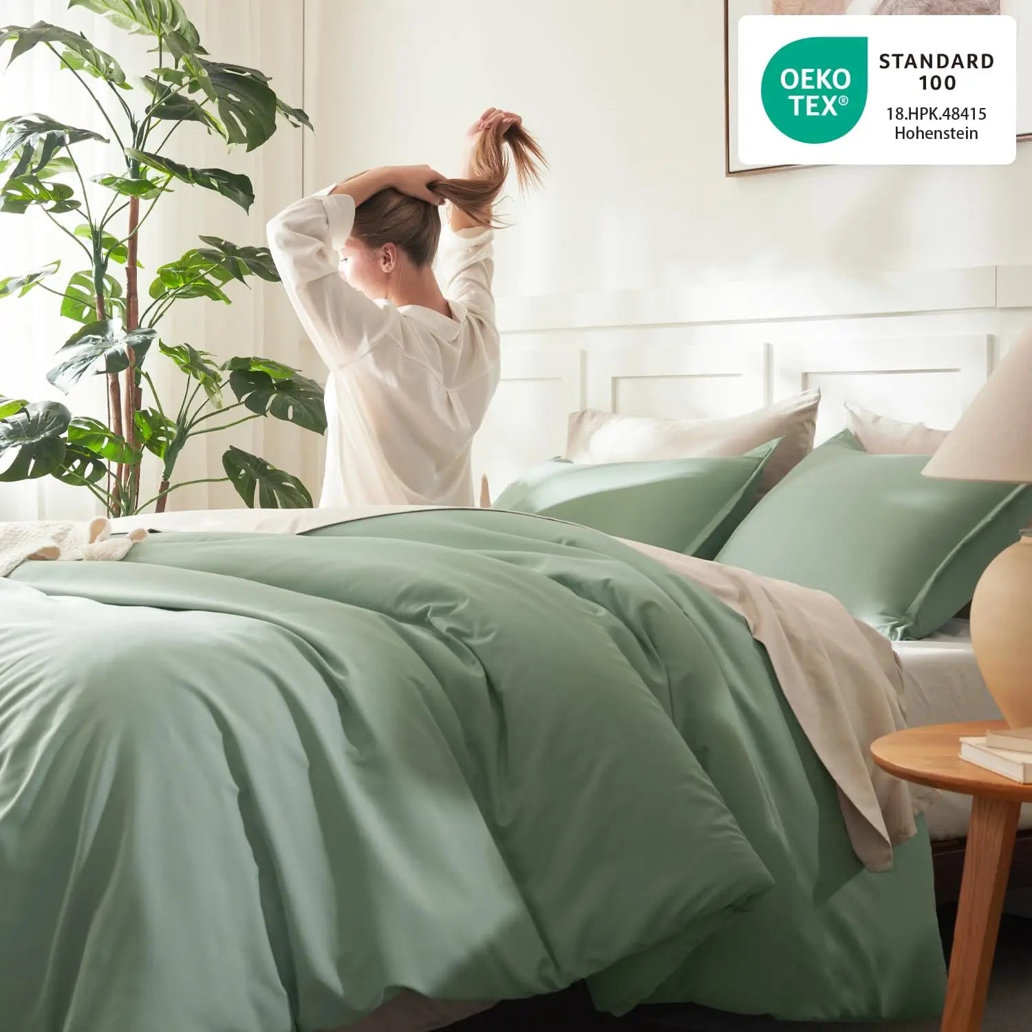 Luxury Soft 3-Piece Lightweight Comforter Set All-Season Fluffy Breathable Bedding Oversized King Queen Twin Size Solid Color Quilt with 2 Pillowcases Home Bedroom Decor Cozy Room Textiles Skin