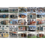 20ft 40ft Prefab Mobile House Luxury Tiny Home Expandable Container Houses 2 3 Bedroom Wooden Prefabricated House Garden Rooms