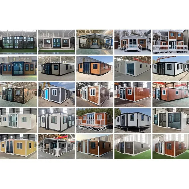 20ft 40ft Prefab Mobile House Luxury Tiny Home Expandable Container Houses 2 3 Bedroom Wooden Prefabricated House Garden Rooms