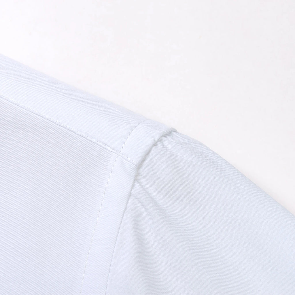 Men's Formal French Cuffs Dress Shirts Hidden Button Front Long Sleeve Tuxedo Shirt Random Metal Cufflinks