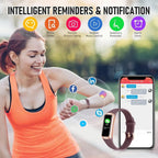 24/7 Heart Rate Monitor, Calorie and Sleep Tracker, 1.10" AMOLED Touch Screen Smartwatch for Men and Women