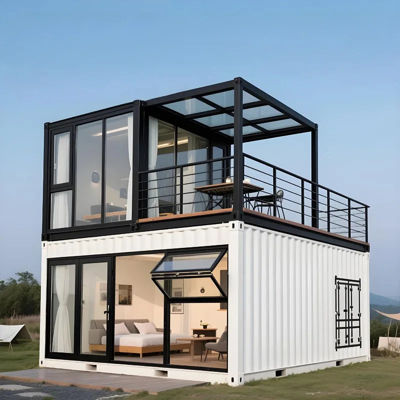 Mobile Expandable Container House 20ft Foldable Prefab Tiny Home Portable Modular Office Quick Assembly